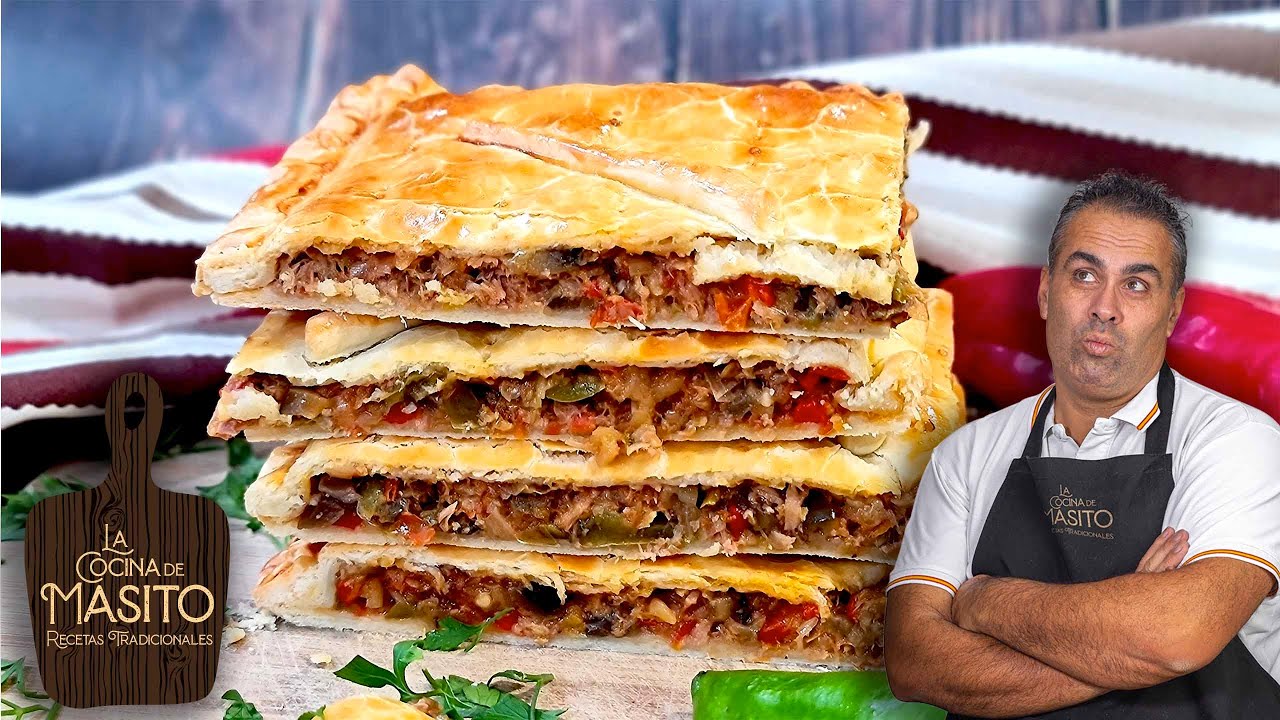 Empanada de atún y pisto receta fácil