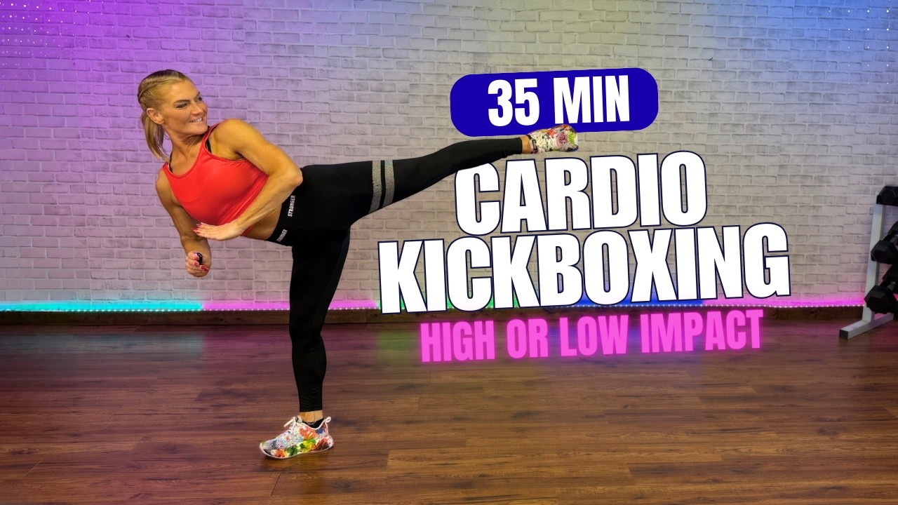 35 Min - CARDIO KICKBOXING - No equipment - Killer Calorie Burn!