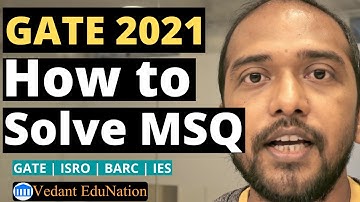 How To Solve Multiple Select Questions with Example (GATE 2022) | How To Solve MSQs