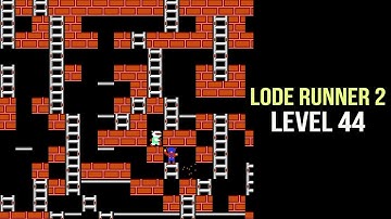 Lode Runner 2. Level 44. Nintendo (NES) Games