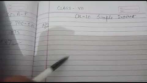 Q10,11 ch-10 Simple interest class VII Maths by love with mathematics