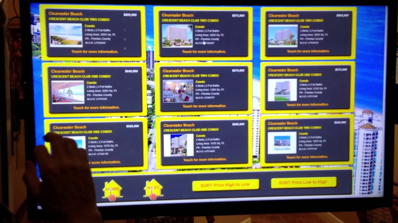 Real Estate Window Touch Screen