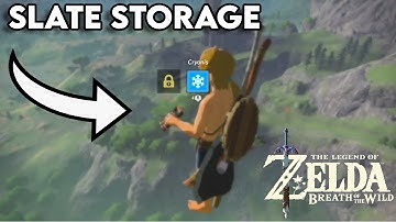How to get the SLATE STORAGE GLITCH in Breath of The Wild