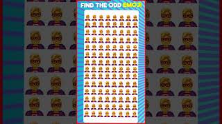 Can You Find The Odd Emoji Out? 👀 | Easy, Medium, Hard And Impossible Levels 🧠 #quizzer #oddoneout