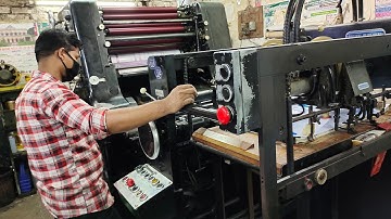 Original Heidelberg Offset Letterset || Printing Process Heidelberg 48x65cm Offset Printing Machine