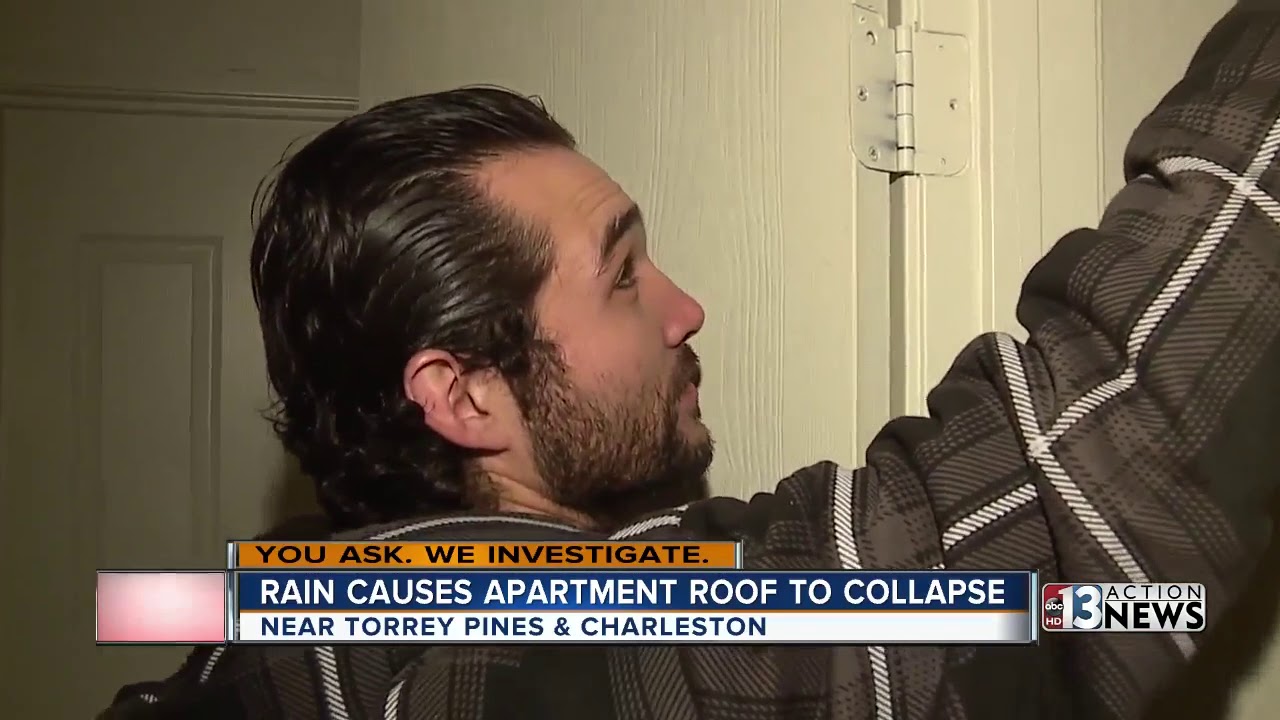 Rain causes leaky roofs for Las Vegas residents