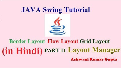 What is Layouts Managers ?and  implement Border,Flow and Grid Layout  in swing Hindi | Urdu -Part 11