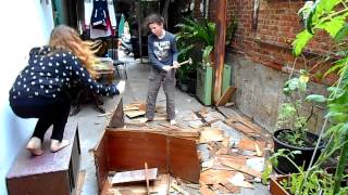 Kids destroying a cabinet #2 by Laura Lees 266 views 7 years ago 52 seconds
