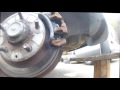 Replacement rear brake pads Mazda PREMACY / Замена задние тормозные колодки Mazda PREMACY