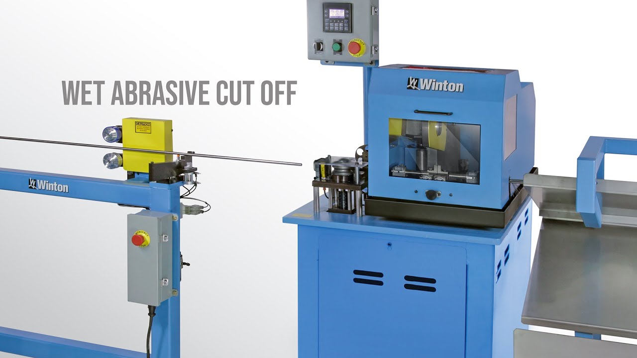 Wet Abrasive tube & pipe cutting machine, for hard metals, CTL-25A CNC | Winton Machine