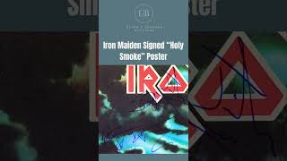 April Auction Highlight Iron Maiden Signed "Holy Smoke" Poster