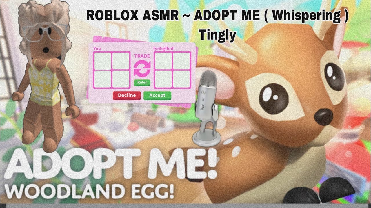 ROBLOX ASMR~ ADOPT ME ( Whispering,mouth sounds ) tingly