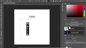 Photoshop - How to use the text tool