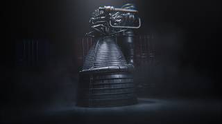 The undusting of a rocket engine that took us to the moon. The Rocketdyne F-1.
