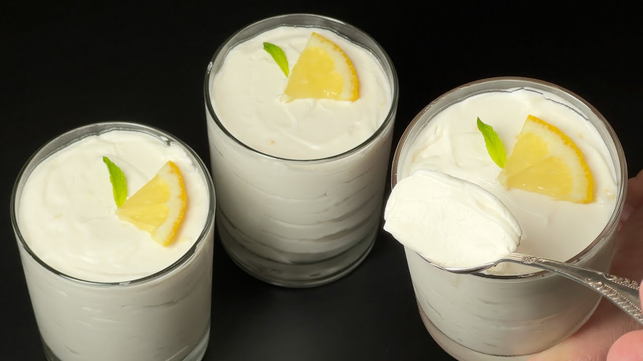 Рецепт десерта из 3 ингредиентов! Нет духовки! Никакого желатина! Никакого крахмала!