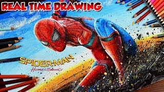 How To Draw SpiderMan Homecoming Avengers Step by Step Tutorial / Como dibujar Spiderman InfinityWar screenshot 5