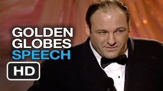 James Gandolfini Acceptance Speech  Golden Globes (2000)  Awards Show HD