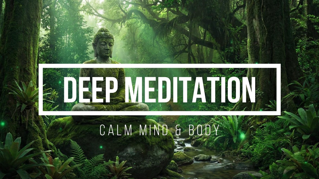 1 Hours Buddha Meditation Music 🌙 Deep Sleep & Stress Relief - YouTube