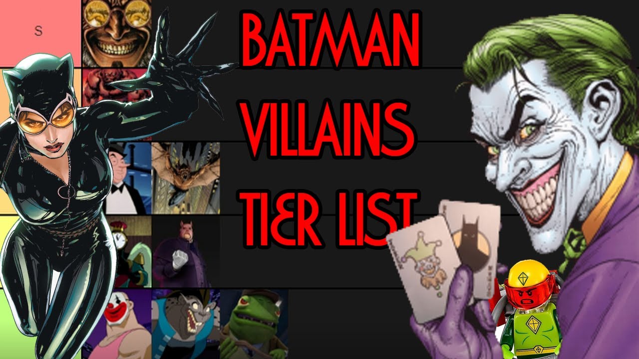 Batman Villain Tier List - Rogues Gallery Ranked - YouTube