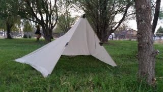 Oilskin Tarp out of a Cotton Bed Sheet