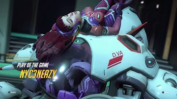 Overwatch-D.VA Ultimate Self Destruct Mech Kills Montage (Pentas, Quads, Triples)