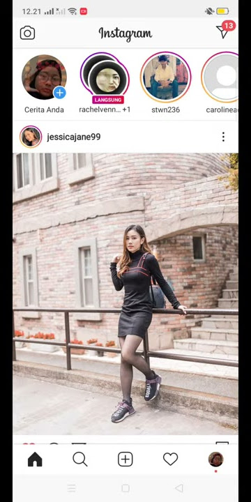 cara membuat Instagram dark mode/mode gelap
