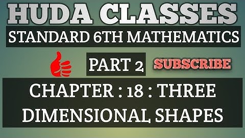 Maharashtra Board Class 6 Maths - Chapter 18 Three Dimensional Shapes