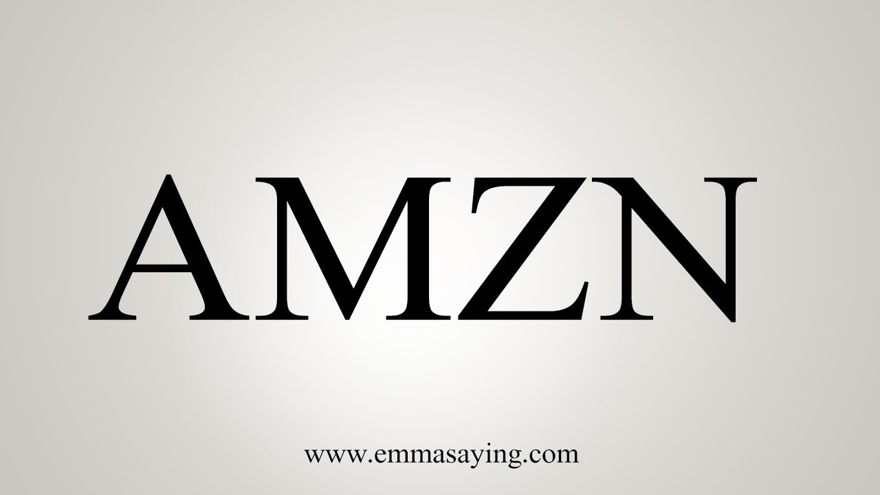 how to say in english jamun How To Pronounce AMZN