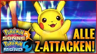 Alle Z-Attacken In Pokémon Sonne & Mond