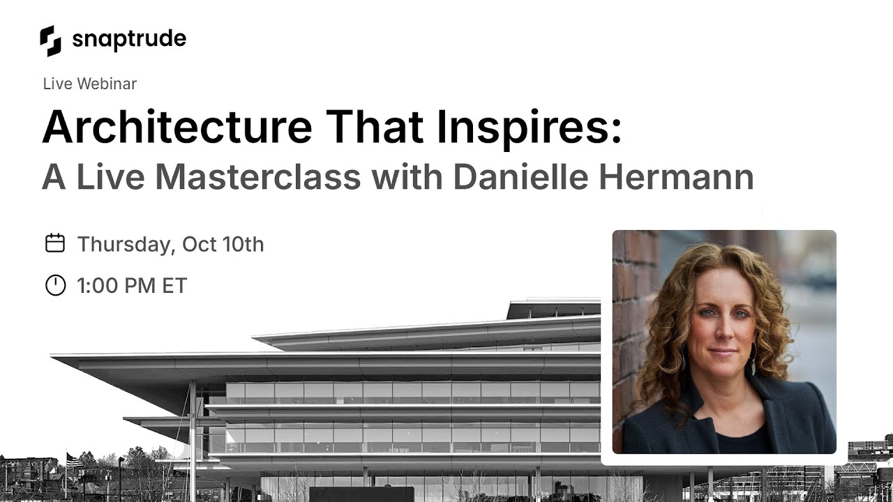Webinar | Architecture That Inspires: A Live Masterclass with Danielle Hermann