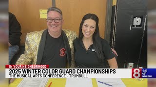 Alyssa Taglia appears at Veterans by Veterans Comedy night and the 2025 Winter Color Guard Champions