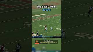 Top 5 NFL WR’s Of The 2010’s #nfl
