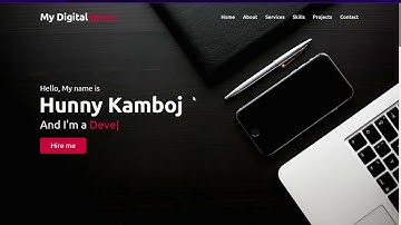 Personal Portfolio Website || Created with PHP, MySQL, JavaScript, and Bootstrap || Code With HK