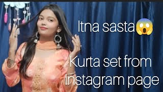 Amazing Kurta Set From Instagram Page Kaise Aaya Kab Aaya Dekh Lo 