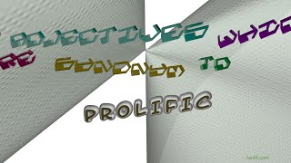 Thumbnail prolific - 11 adjectives which are synonym of prolific (sentence examples)
