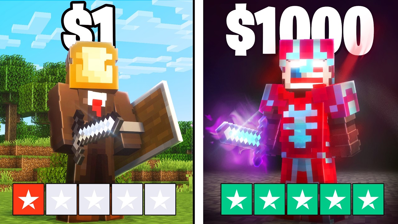 $1 vs $1000 Minecraft Coach (Was it Worth It?)