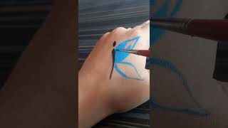 Painting butterfly on hand 🦋 || #shorts #shortsfeed