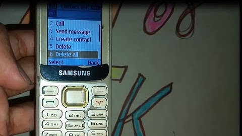 samsung keypad phone me contact number delete kaise kare