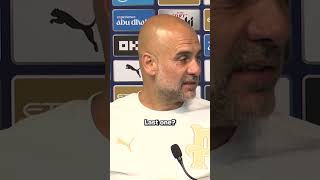 Guardiola applauded after final Man City news conference#pepguardiola #mancity #premierleague