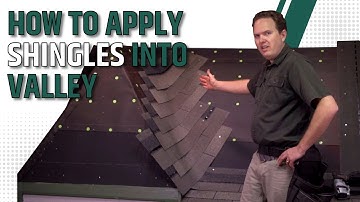How to Apply Shingles Into Valley