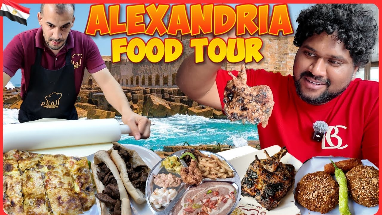 ALEXANDRIA FOOD TOUR 🇪🇬 | Street Food in ALEXANDRIA is NEXT LEVEL 🔥 | Foodie Prabu |