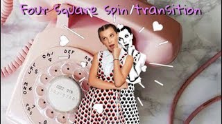 Square spin transition on Cute Cut Pro tutorial!
