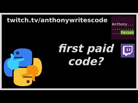 (stream faq) when was the first time you were paid to code?