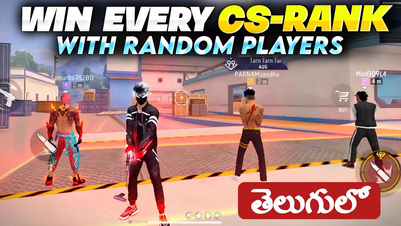 How to Win Every Cs Ranked Match With Random Players | Free Fire Telugu ...