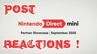 2021 LOOKING CRISP! - Nintendo Direct Mini: Partner Showcase | September 2020 Post Reaction!