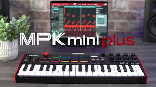 MPK mini plus Akai - Clavier Maître midi 37 notes 8 pads RVB 8 encodeurs