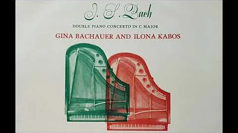 Gina Bachauer & Ilona Kabos play Bach's Concerto i...