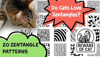 20 Beautiful Zentangle Patterns | Easy Step by Step Drawing Tutorial ✨