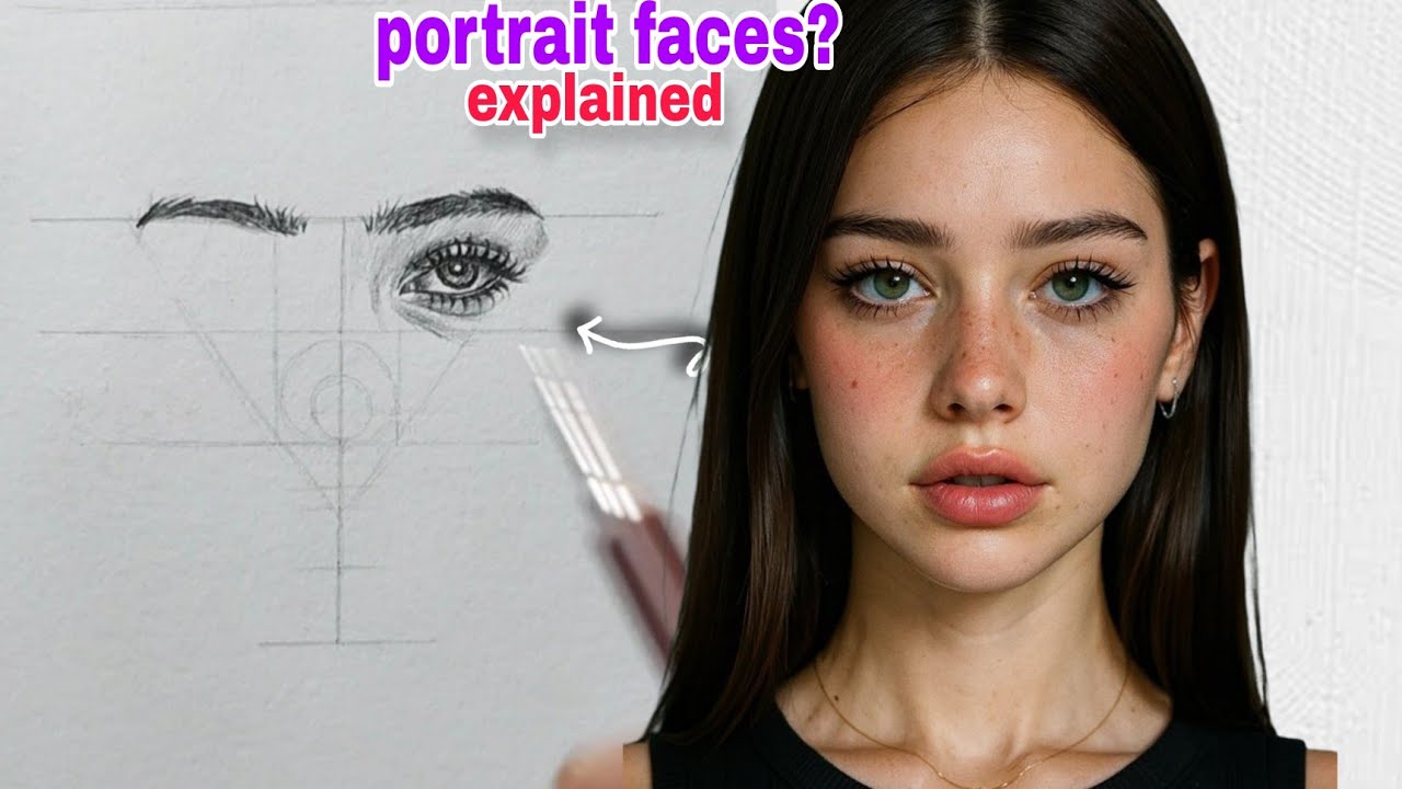 Realistic Portrait Drawing Using Only a Mechanical Pencil ! - YouTube