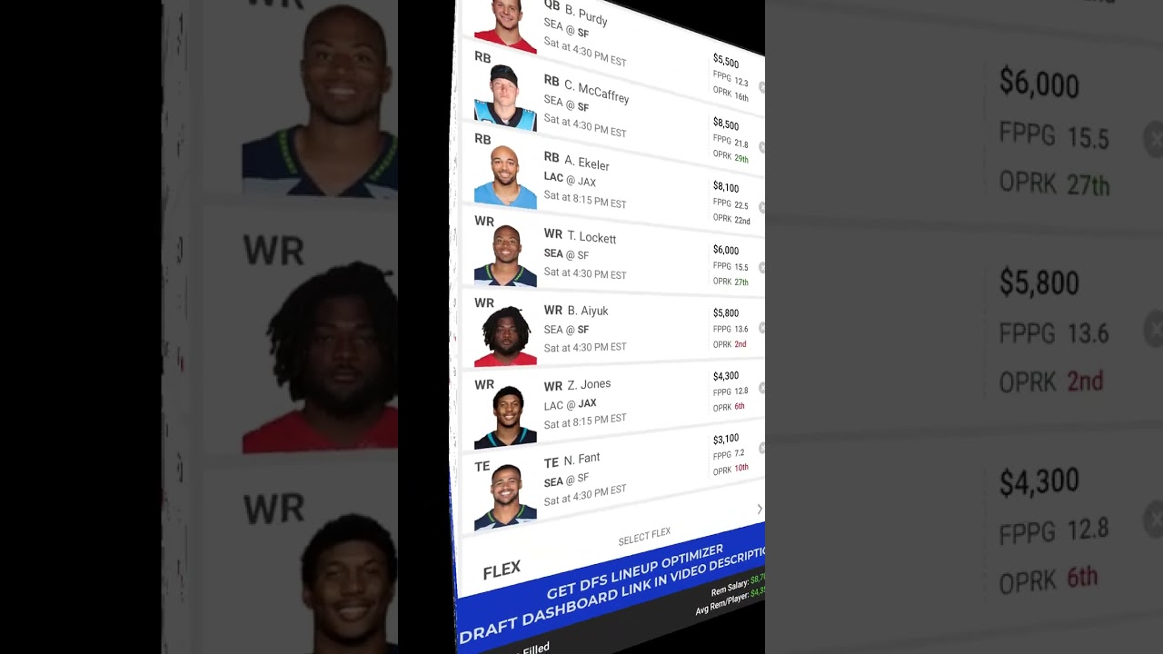 Best DraftKings NFL DFS Picks For The Wild Card Round (JAN 14, 2023) Short